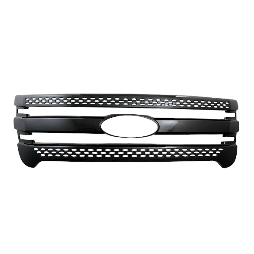 IWCGI91BLK – COAST2COAST Grille Insert, Overlay Horizontal Bar/ Mesh Style 1 Piece With Emblem Cutout Black ABS Plast...